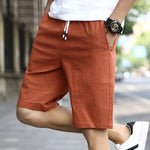 TruCredence Men's Casual Linen Boardshorts w/Drawstring