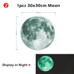Luminous Moon & Stars Wall Stickers Home Decoration Decals