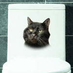 BRUP 3D Cats Vinyl Bathroom Decoration