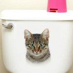 BRUP 3D Cats Vinyl Bathroom Decoration