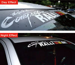 Decorative Auto Sport Vinyl Windshield Decal