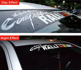 Decorative Auto Sport Vinyl Windshield Decal