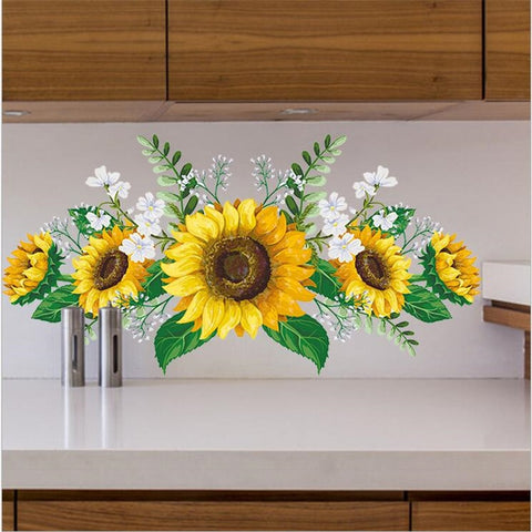 1PCS Removable Sunflower Wall Sticker