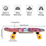 7-ply 20km/h Electric Skateboard with Remote Controller