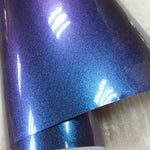 Premium Glossy DIY Chameleon Purple/Blue Pearl Vinyl Automobile Vehicle Wrap