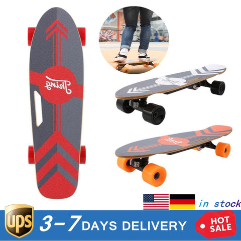12MPH 3-Speed Electric Skateboard w/Remote Controller