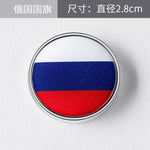 Car ❤️ 3D Metal National Flag Motorcycle/Automobile Emblem