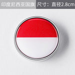 Car ❤️ 3D Metal National Flag Motorcycle/Automobile Emblem