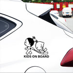 Play Cool Warning KIDS ON BOARD Vinyl Car Sticker Decal