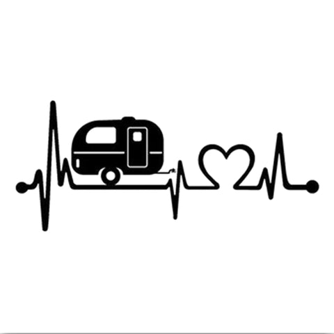 I Am A Camper At Heart Vinyl Vehicle Decal 19cm*8.3cm