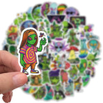25/50PCS Little Green Men Character Stickers