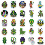 25/50PCS Little Green Men Character Stickers