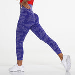 New High Waist Camo Fitness Leggings for Women