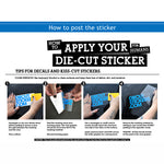 4Pcs DIY Reflective Wheel Auto Sport Racing Sticker Set