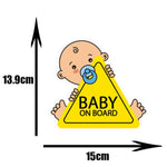 DasDecal Baby on Board Window Decal 15cm*14cm