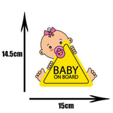 DasDecal Baby on Board Window Decal 15cm*14cm