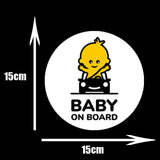 DasDecal Baby on Board Window Decal 15cm*14cm
