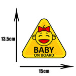 DasDecal Baby on Board Window Decal 15cm*14cm