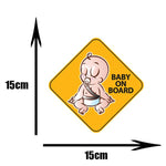 DasDecal Baby on Board Window Decal 15cm*14cm