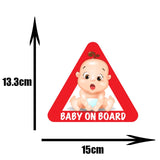 DasDecal Baby on Board Window Decal 15cm*14cm