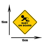 DasDecal Baby on Board Window Decal 15cm*14cm