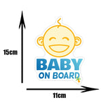 DasDecal Baby on Board Window Decal 15cm*14cm