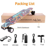 350Wx2 Electric Dual-Motor Graffiti Longboard w/Remote Control