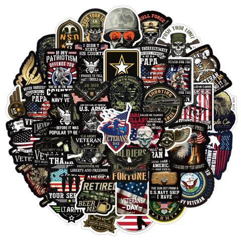50PCS Calling For Me Veteran Stickers
