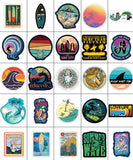 100PCS Life's A Beach Outdoor Adventure Stickers