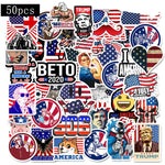 50Pcs Star Spangled Scrapbook Stickers