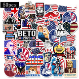 50Pcs Star Spangled Scrapbook Stickers