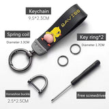 Cute Butt Cartoon Keychain w/Lanyard