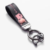 Cute Butt Cartoon Keychain w/Lanyard