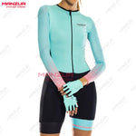 MANZUR Women's Long-Sleeve Outdoor Jersey Jumpsuit
