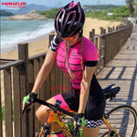 Mono de ciclismo de manga corta para mujer MANZUR
