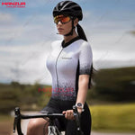 Mono de ciclismo de manga corta para mujer MANZUR