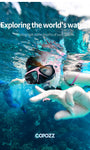 COPOZZ - Máscara de buceo antivaho para adultos con correa ajustable