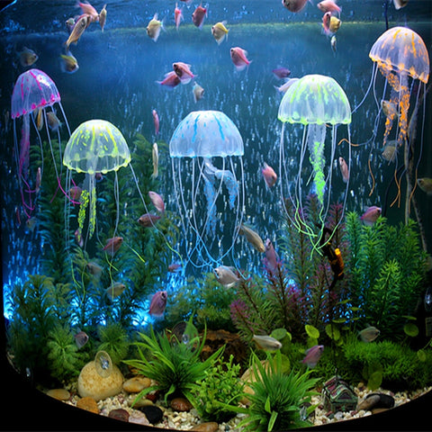 Jelly-Lumini Artificial Sea Aquarium Ornament Decor