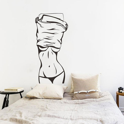 Sexy Fitness Goals Decorative Wall Art Mural