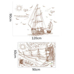 Voyage Merchant Sail At Sea DYI Calcomanía de arte de pared extraíble