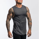 Camouflage Fitness Training Sports Top w/Pocket for Men