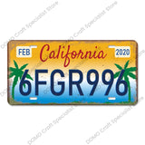 USA State Pride Vintage Licence Plate