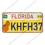 USA State Pride Vintage Licence Plate