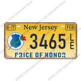 USA State Pride Vintage Licence Plate