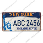 USA State Pride Vintage Licence Plate