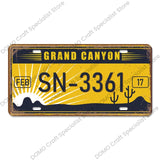 USA State Pride Vintage Licence Plate