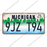 USA State Pride Vintage Licence Plate