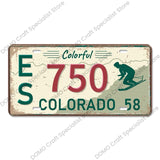 USA State Pride Vintage Licence Plate