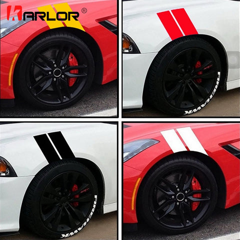 Calcomanías reflectantes para guardabarros de rally deportivo de Karlor 